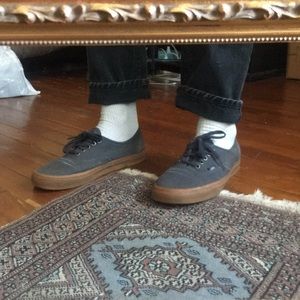 Vans Authentic Gum Sole Blue (size 11)